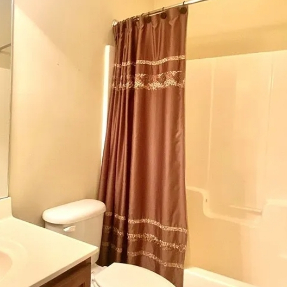 Elegant Brown Shower Curtain